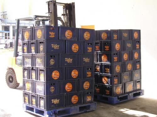 Použití dvojitého boku v nápojovém průmyslu